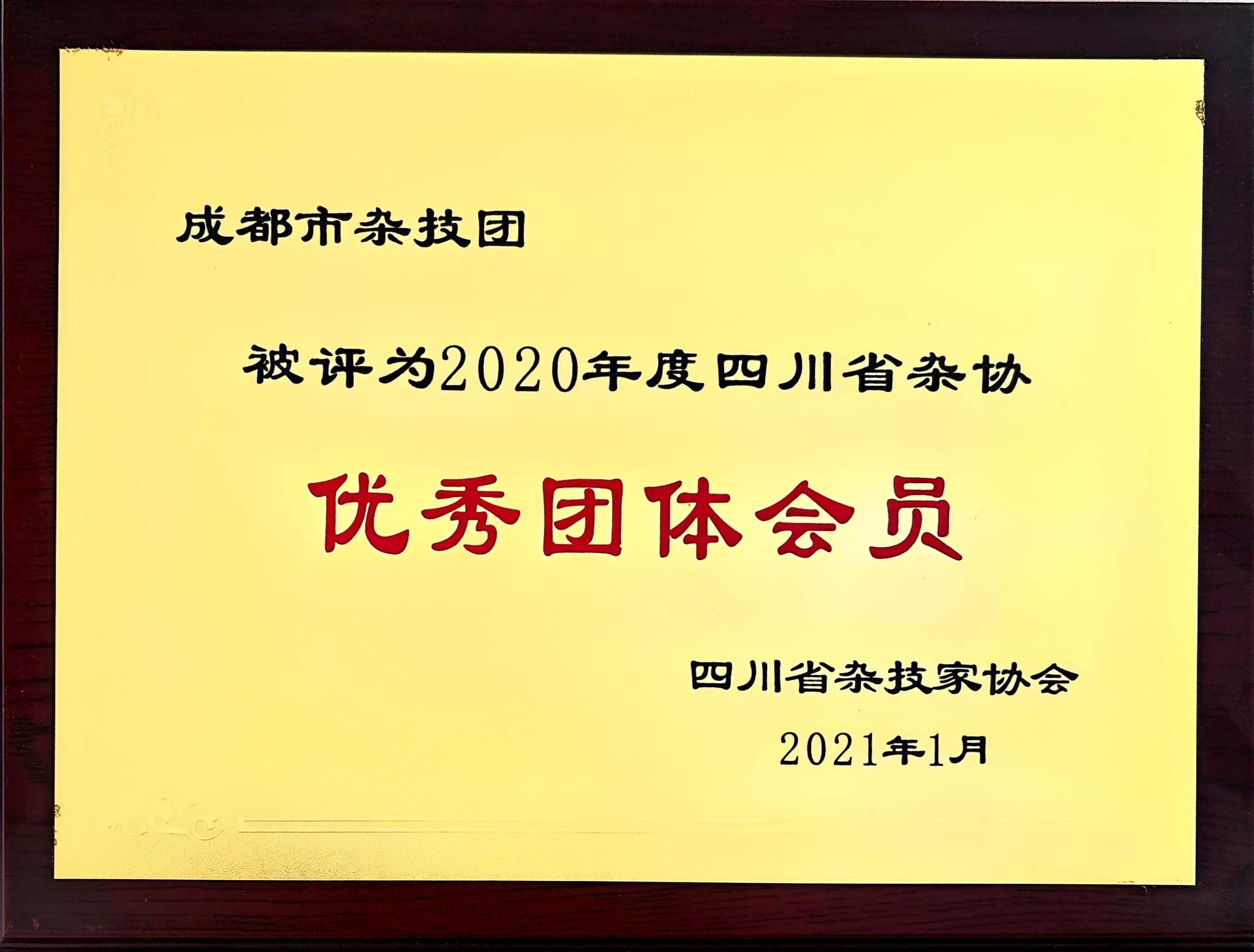 2021年成都艺术剧院杂技团荣获四川省杂协年度优秀团体会员授牌.jpg